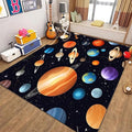 Kids Carpet Outer Space Rug,3x4ft,3D Galaxy Universe Planet Area Rugs Kids Bedroom Space Carpet Universe Solar System Planet Theme Carpets for Living Room Nursery Room Toddler Classroom Decor