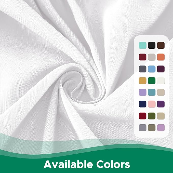 Biscaynebay Wrap Around Bed Skirts for King & Cal King Beds 15" Drop, White Adjustable Elastic Dust Ruffles Easy Fit Wrinkle & Fade Resistant Silky Luxurious Fabric Machine Washable