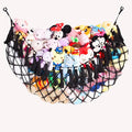 Large Stuffed Animal Net or Hammock Macrame Toy Display Plush Toy Holder Wall Hanging Net for Stuffed Animal Storage_Black