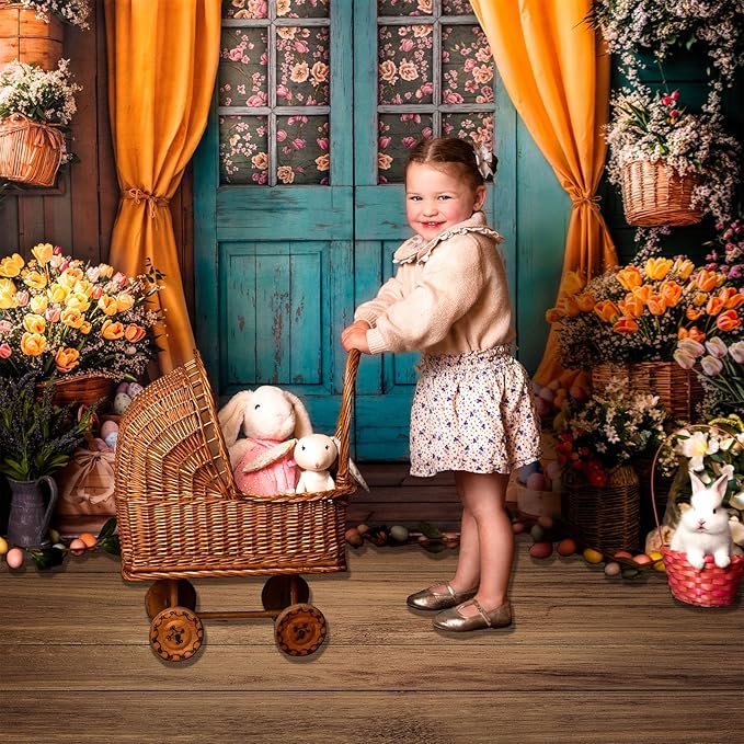 Kate Photography Floor Mats Brown Wooden Backdropn Wall Rubber Floor Mat Newborn Photography Props for Professional Photographers Studio 8x5ft