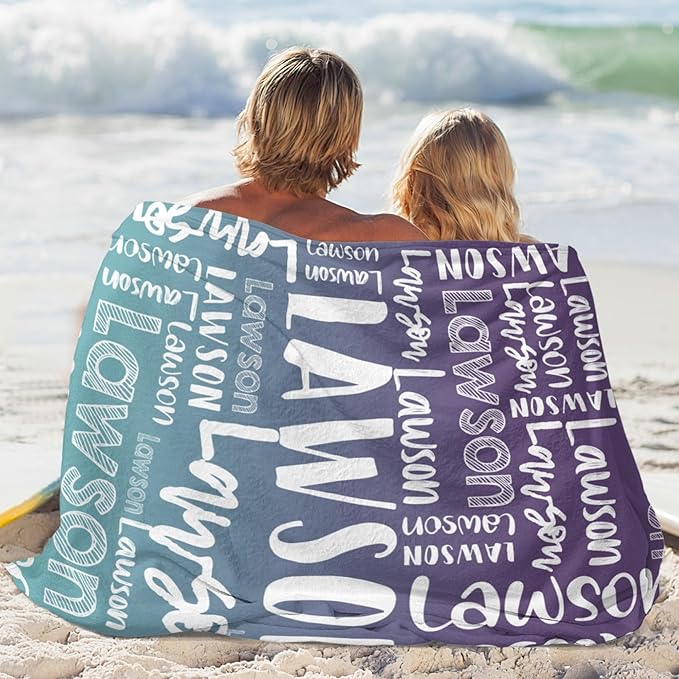 Dr.TOUGH Personalized Blankets with Name Customized Baby Blankets for Girls Boys Adults Monogrammed Blankets and Throws Christmas Birthday Mothers Valentines Day Gift (Z-Colorful 06, 60''×80'')