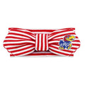 Creative Knitwear Kansas Jayhawks Infant Girls Red/White Striped Hair Knot Headband Embroidered Logo - Size Newborn - 4T