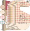 Baby Clothes Organizer - Pink Baby Closet Dividers for Nursery Decor, Storage & Organization - 8 Size Closet Dividers for Hanging Clothes, Gender Neutral Nursery Must-Haves & Accessories