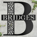 Custom Metal Signs Metal Name Sign Metal Wall Art Split Letter Monogram Wall Decor Metal Wall Art Last Name Sign Family Name Sign