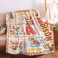 Personalized Custom Corgi Dog Preschool Blanket Gifts for Baby Toddler Kids Boys Girls - Customized Corgi Dog Super Soft Lightweight Flannel Sheets Decor for Crib Nap Couch - 40"x50" for Kids/Children