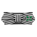 Creative Knitwear Marshall Thundering Herd Infant Girls Black/White Striped Hair Knot Headband Embroidered Logo - Size Newborn - 4T