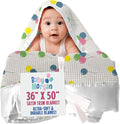 Blankets Thermal Waffle Baby Blanket Crib Bedding - Soft Cozy Warm Infant Thermal Cover for Nursery Stroller or Bassinet, Lightweight Ideal Shower Gift Satin Trim Balloon Pattern 36" x 50"