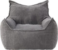 Giant Bean Bag Chair Sofa for Adults Teens, Comfy Corduroy Large Bean Bag Chairs with Armrests for Bedroom Living Room, Adult BeanBag Lazy Sofa Couch Chairs with Filler Included
