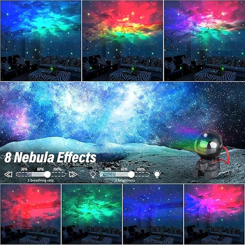 Astronaut Star Projector, Star Projector Galaxy Light for Kids，8 Modes Remote and 270° Adjustable Led Lights for Bedroom, Girls Room Decoration, Home Theater, Ceiling, Timer(Original Black)