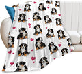 Bernese Mountain Dog Blanket Bernese Mountain Dog Gifts and Decor Cute Dog Throw Blanket Dog Blanket for Girls Women Kids Adults Soft Warm Cozy Fleece Blanket for Couch Sofa Bed 50"x40"