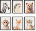 VOLIX Baby Room Wall Art, Jungle Animal Baby Animals Decor, Children Bedroom Decorate, 12x16 inch, UNFRAMED