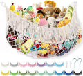 Stuffed Animal Hammock - Extra Large 56'' Long, Stuffed Animal Storage, stuffed animal Holder net, Toy Hammock Large, Toy Storage Hanging Organizer - Cream White