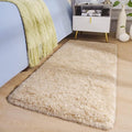 BENRON Fluffy Runner Rugs 2x4, Soft Long Runners for Bedroom Hallyway Entryway Kitchen, Washable Fuzzy Throw Rug for Kids Girls Room Decor Photo Prop, Light Tan