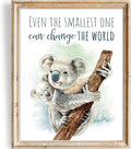 DREAM BIG PRINTABLES Koala Parent and Child Wall Art Print - Unframed - 8x10 | Inspirational Quote - Motivational Wall Art - Nursery Decor for Boys Room or Girls Room | Unisex Newborn Baby Gift