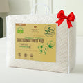 Luxury Quilted Organic Cotton Mattress Protector Twin - 380 GSM Waterproof & Breathable Pad - Deep Pocket Fitted Cover - Soft & Silent Protection