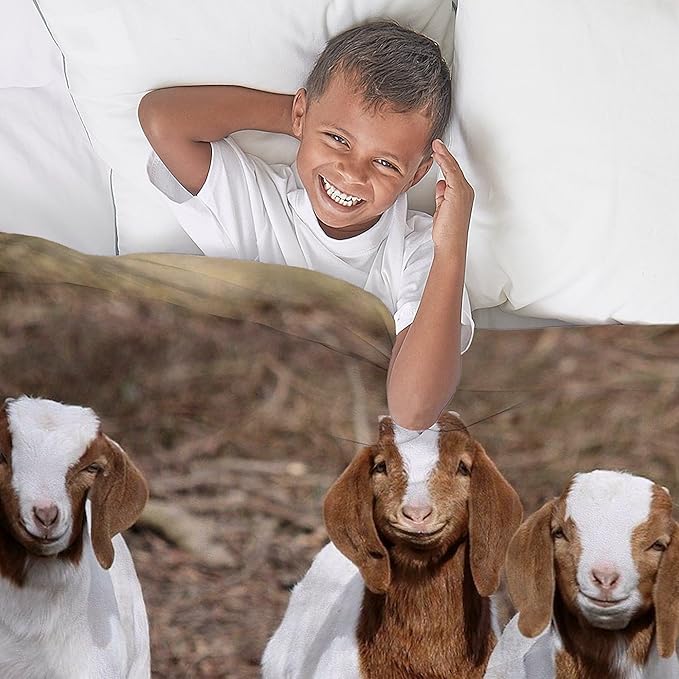 CafePress Smiling Goats Throw Blanket Super Soft Fleece Plush Throw Blanket, 60"x50"