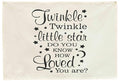 Twinkle Twinkle Little Star Do You Know-Nursery Rectangular Banner Flag Wall Decor for Baby Kids Boy Girl-Nursery Above Crib Bedroom Bedroom Door Playroom Decor-Baby,Shower Birthday Christmas Gift
