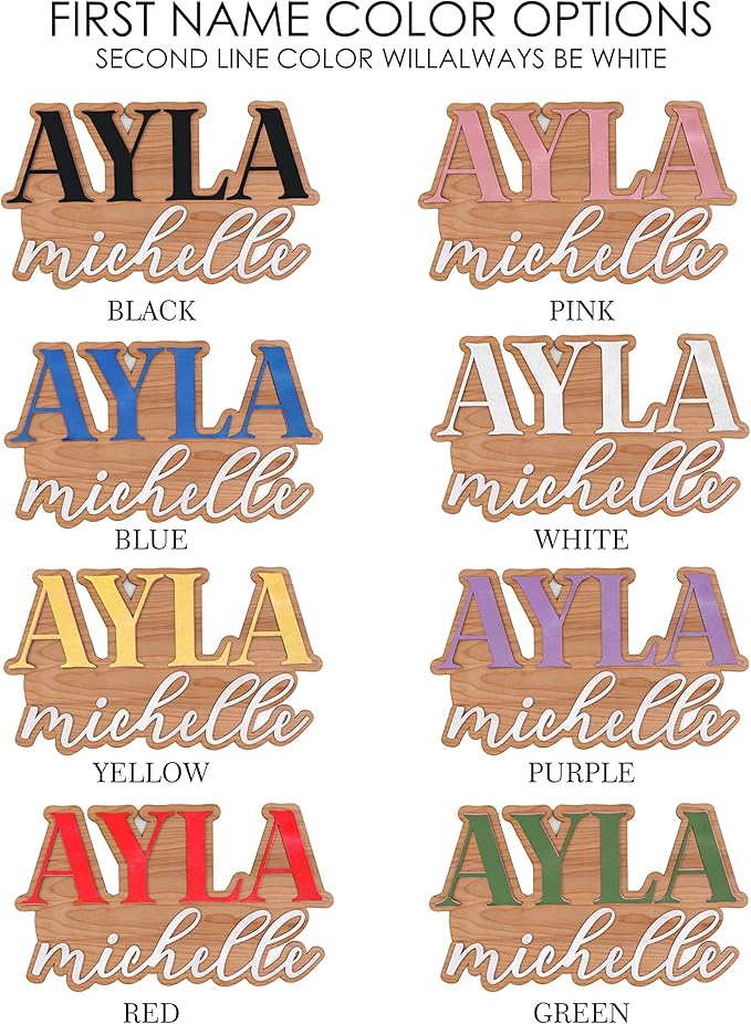Large Wood Nursery Sign | Nursery name sign for Kids | Custom Wood Name Sign | 3D Wood Baby Name Sign (Red)