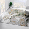 LUXE WEAVERS Marble Swirl Abstract Area Rug, Green 8x10