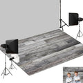 Kate Photography Foor Mats Grey Retro Wood Printed Floor Mats Rubber Floor Mat Newborn Photography Drops Photo Studio Props 5x4ft