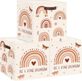 Clastyle Rainbow Kids Storage Cube Organizer Set Boho Closet Clothes Cube Storage Bin Nursery Toddler Toy Box Chest Boys Girls Book Shelf Basket,Butterfly,11.8x11.8x11.8 in