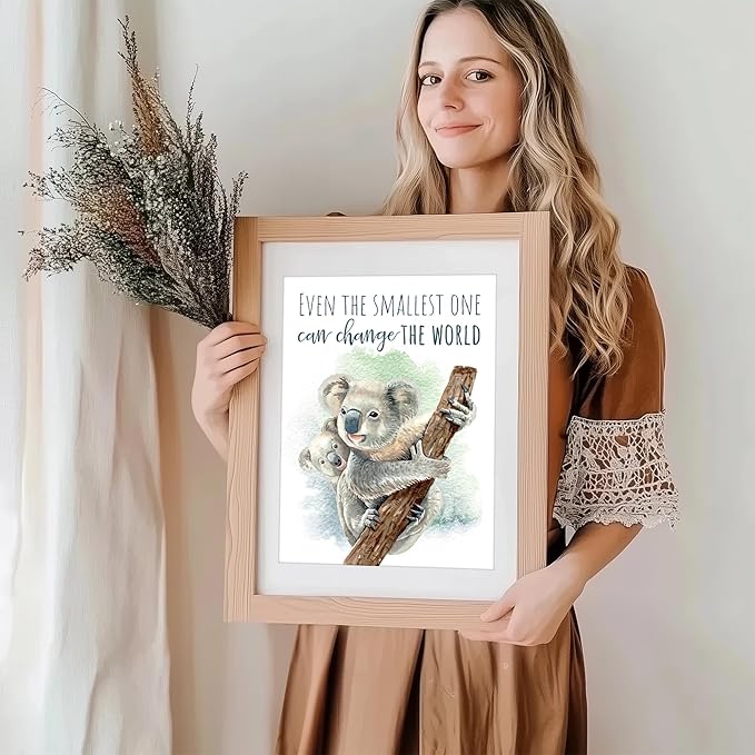 DREAM BIG PRINTABLES Koala Parent and Child Wall Art Print - Unframed - 8x10 | Inspirational Quote - Motivational Wall Art - Nursery Decor for Boys Room or Girls Room | Unisex Newborn Baby Gift