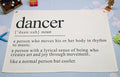 Dancers Definition Rectangular Banner Flag Pennant Wall Decor Gift for Dancer,Dance Studio Office Bedroom Home Playroom Decor-Dancer Daan Suh Noun-Team Birthday Retirement Christmas Gift