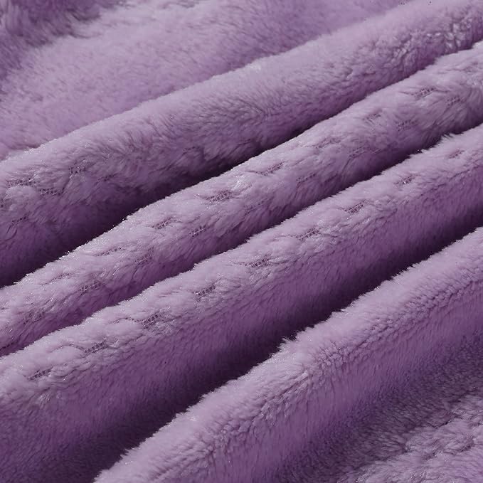 CREVENT 30''X40'' Lightweight Cozy Fluffy Warm Baby Blanket for Girls Infants Toddlers' Bedding Crib Cot Stroller, Baby Shower Birthday Newborn's Gift - Lavender