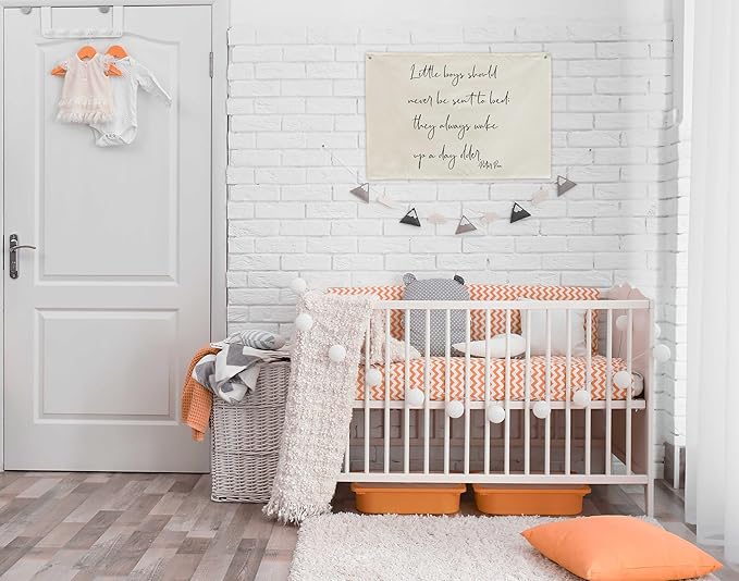 Little Boys Should Never Be Sent to Bed-Rectangular Banner Flag Poster Wall Decor for Baby Boy Kids-Nursery Above Crib Bedroom Door Wall Decorations-Boy Present-Birthday Baby,Shower Christmas Gift