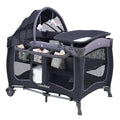 Pamo Babe Baby Playard with Canopy, Portable Crib with Changing Table