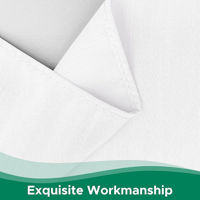 Biscaynebay Wrap Around Bed Skirts for Full & Full XL Beds 17" Drop, White Adjustable Elastic Dust Ruffles Easy Fit Wrinkle & Fade Resistant Silky Luxurious Fabric Solid Machine Washable