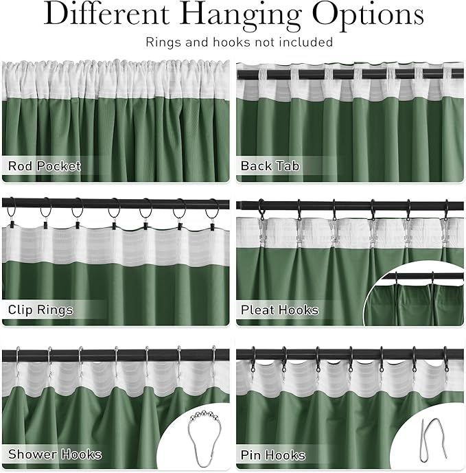 StangH Emerald Green Velvet Curtains - Room Darkening Thermal Insulated Velvet Drapes for Bedroom, Living Room, Home Theater - Super Soft Window Treatment with Pleat Tape, 52 x 84 Inch, 2 Panels