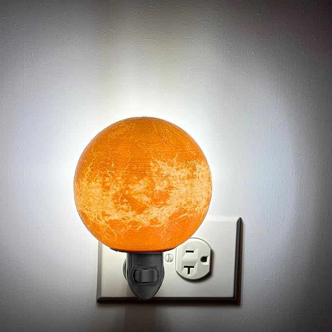 Moon Night Lights | Night Lamp LED Light | 3D Solar System NightLight, Planet Home Décor, Space Nursery, Kids Room, Space Gift, Birthday Gifts, Bedroom Decorations (Venus, 4 Inch)