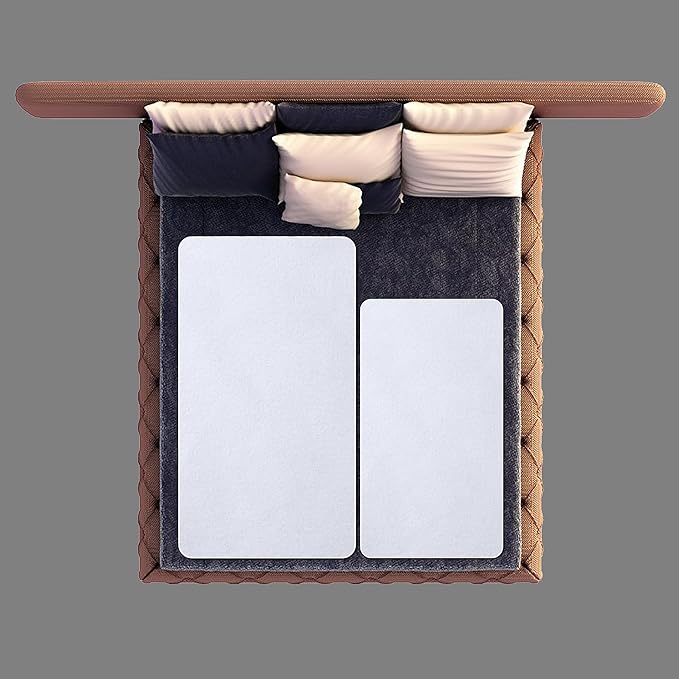 2 Pack Waterproof Crib Mattress Protector Pad, 34" x 54", Washable, Reusable Flannel Protector Pad for Baby, Toddler, Elders and Pets