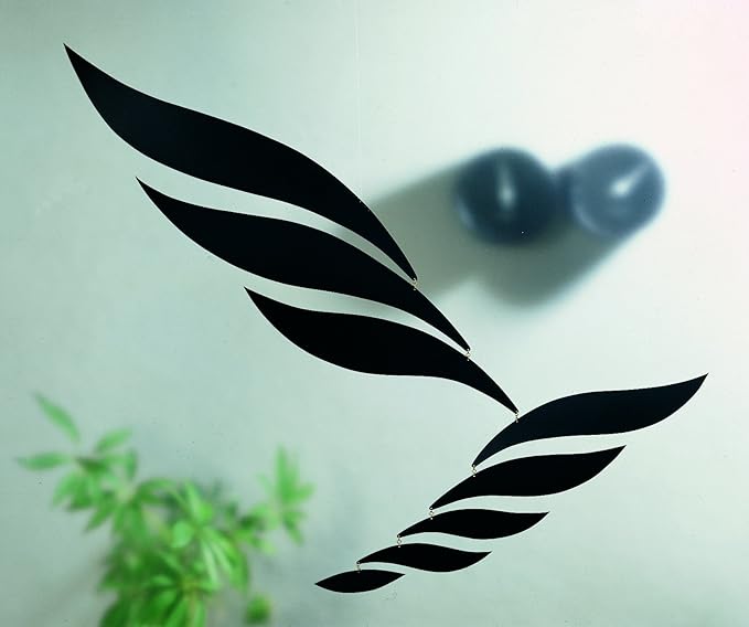 Black Rhythm Hanging Mobile - 29 Inches - Aluminum - Handmade in Denmark by Flensted