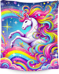 Unicorn Blankets - Kids Blanket Gifts for Girls - Flannel Soft Cute Throws for Room Decor, Couch,Office - 40"x50"