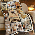 Coffee Blanket Vintage Drink Cup Throw Blankets Gifts for Girls Boys Kids Warm Soft Lightweight Flannel Coffee Bean Plush Throws Fleece Bedding Stuff for Men Women 60"x50"
