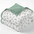 lulumoon Muslin Quilt Blanket, Crib Blanket for Baby and Toddler,47x47 Inches(Lotusleaf Tree)