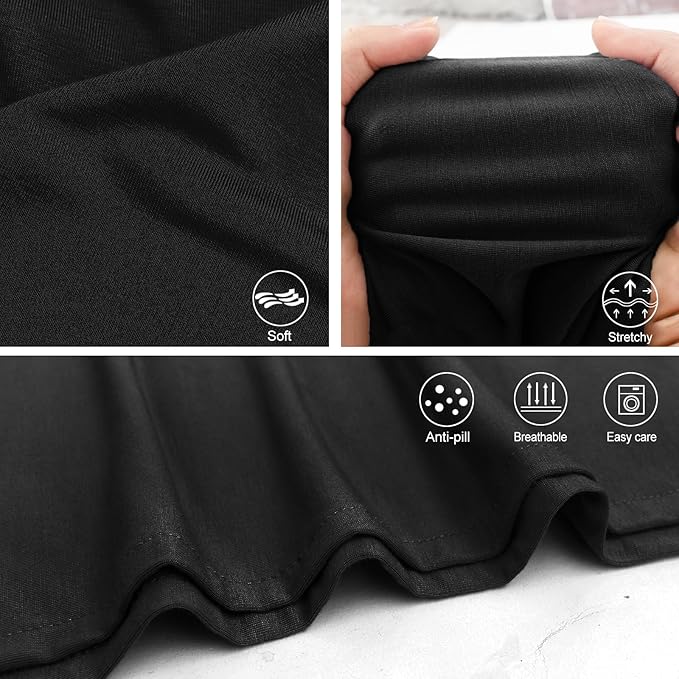 Newborn Swaddle Blanket with Hat Set Baby Swaddle Set Hospital Receiving Blankets for Girls Boys(Black)