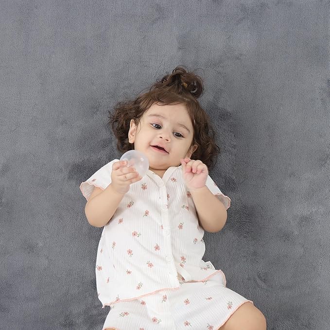 1.3" Thick Baby Floor Play Mat 71x79, Basic Padded Foam Mat for Tummy Time Crawling, Non Slip Cushioned for Babies Toddlers Infants Kids (Dark Grey)