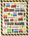 Custom Train Blanket for Train Lovers - 50" x 60" Inches Warm Cozy Throw Blanket Gift - Yellow Cute Throw for Sofa, Work, Living Room