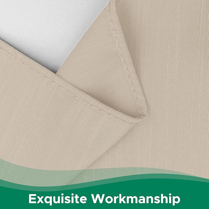 Biscaynebay Wrap Around Bed Skirts for King & Cal King Beds with Short Drop of 12", Light Camel Elastic Dust Ruffles Easy Fit Wrinkle & Fade Resistant Silky Luxurious Fabric Solid Machine Washable
