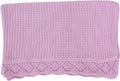 Baby Knit Blanket, 100% Cotton Waffle Patterns, Soft, Cozy, Lightweight Swaddle for Newborn & Infant Swaddling Beige Neutral, Perfect Baby Shower Ideas Lilac 30x30