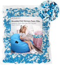 6LBS Shredded Memory Foam Filling Bean Bag Filler, Added Gel Particles Comfortable and Soft,Very Suitable for Filling Bean Bags, Pillows,Dog beds, Couch Cushion