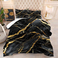 Black and Gold Marble Comforter: Full Size Abstract Marbling Bedding Sets Luxury Gold Glitter Quilt Bed Set for Teens Boys Adults Bedroom Decor 1 Comforter & 2 Pillowcases