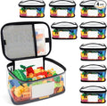 Upgraded Large Toy Storage Organizer, Clear Toy Storage Bags with Label & Manual Pocket for Puzzles, etc. (4PCS)
