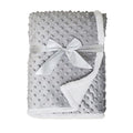American Baby Company Heavenly Soft Chenille Sherpa Toddler Blanket, Warm and Cozy, Gray, 36" x 48" for Boys and Girls, Versatile for Nap Time, Preschool and Travel