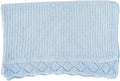 Baby Knit Blanket, 100% Cotton Waffle Patterns, Soft, Cozy, Lightweight Swaddle for Newborn & Infant Swaddling Beige Neutral, Perfect Baby Shower Ideas Baby Blue 30x40