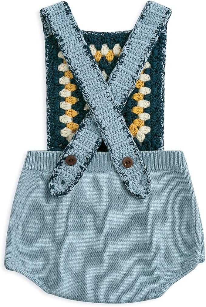 Simplee kids Baby Girl Knit Romper Fall Sleeveless Pompoms Rompers Newborn Little Girl Overall Jumpsuit Outfits