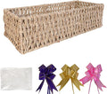 Gift Basket Empty for Baby Shower – Woven Cotton Rope Bin Nursery Shelf Storage Box (S:15 inch)